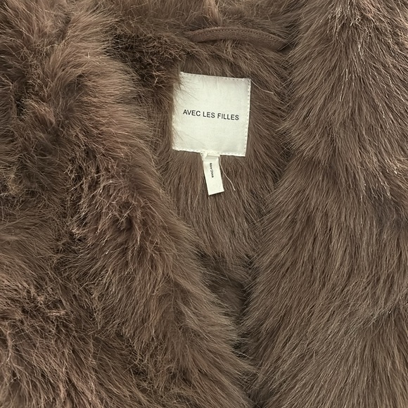 Avec Les Filles Faux shearling coat - Picture 5 of 8